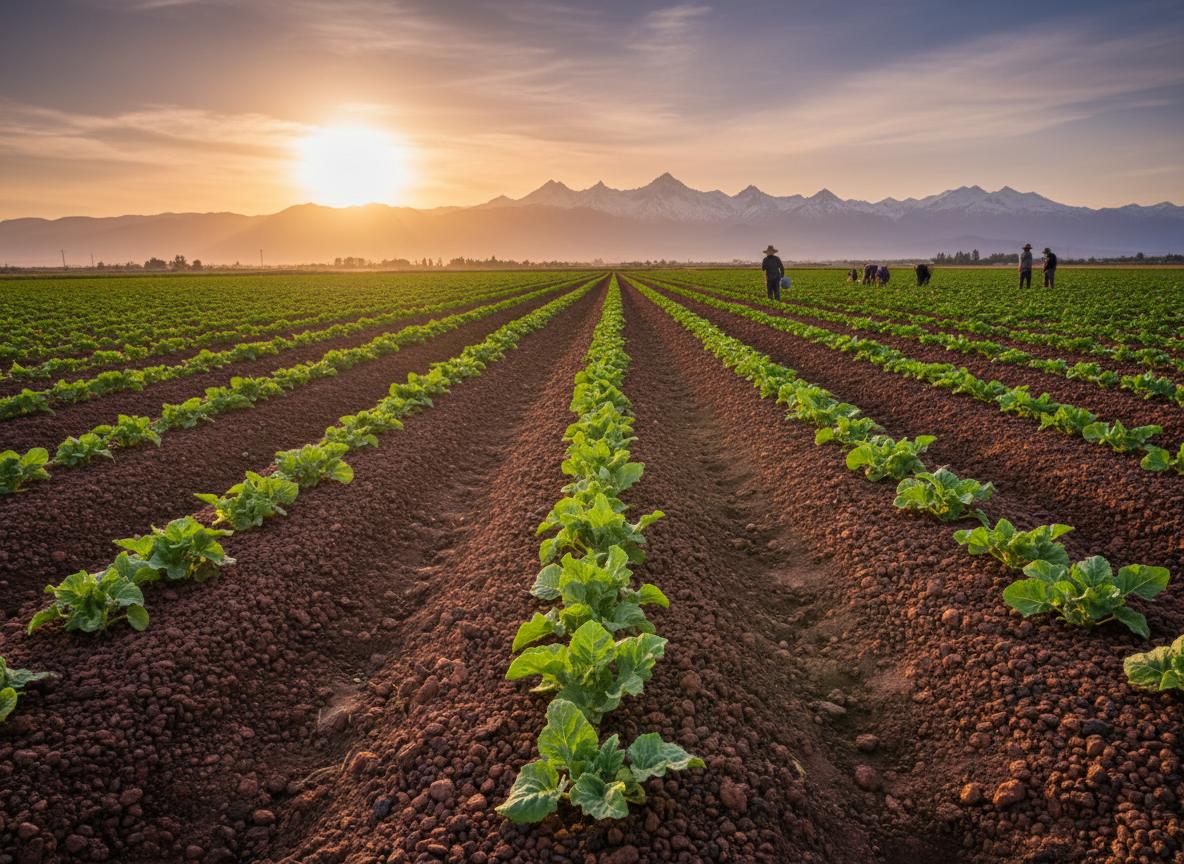 Agriculture avec pouzzolane
